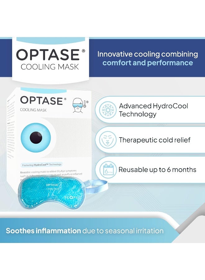 Optase Cooling Gel Eye Mask For Seasonal Inflammation Relief With Hydrocool Technology - Image 2
